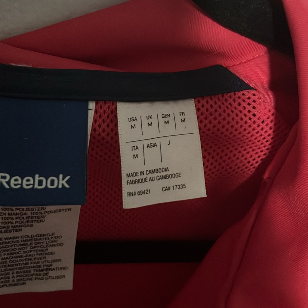 Pink Reebok Jacket Size M - Picture 2 of 4